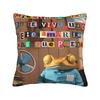 Decorative Pillow Covers Bad Bunny DTMF Tour Accessories Seat Pillow Case Cover Drop Shipping Multiple Sizes
