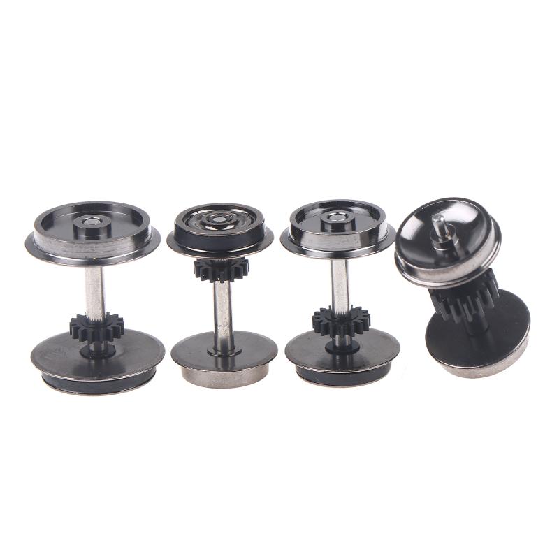 2 Pieces Ho Scale Wheels Upgrade Dc Wheel Set For 1:87 Model Trains Railroad Ho Gauge Wheels For Model Trains Diy Accessory