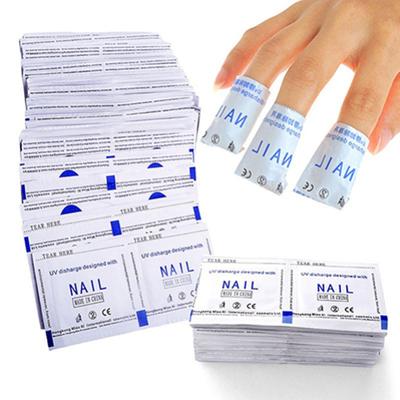 100 Pcs Quick Gel Polish Remover Bags Pads Foil Makeup Nail Art Cleaner