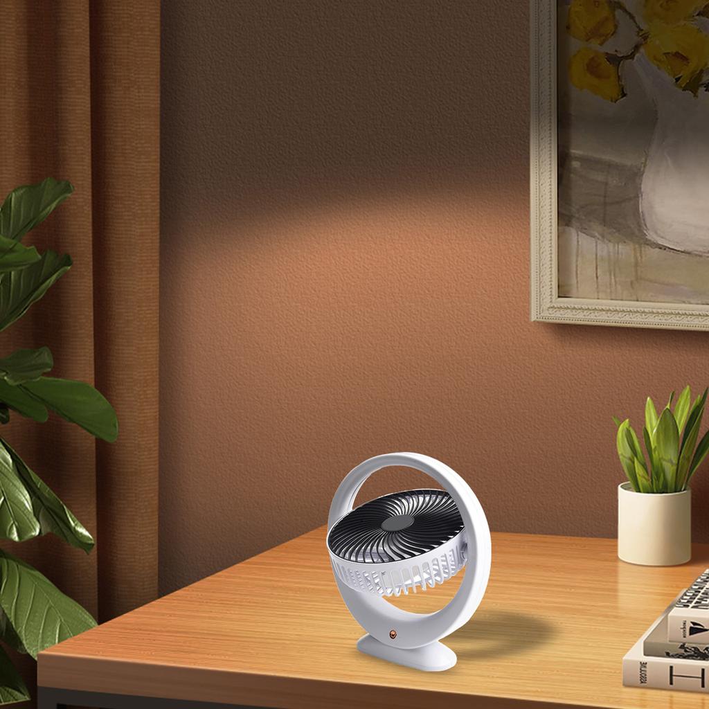 Compact Portable Fan for Desktop Use Special Large Wind Design Quiet Operation for Studying Working and Relaxing