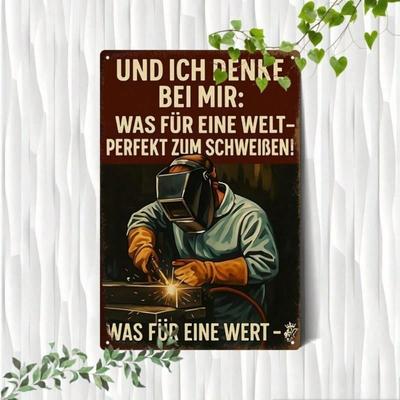 Vintage Metal Sign Industrial Wall Decor Rustic Home Decoration