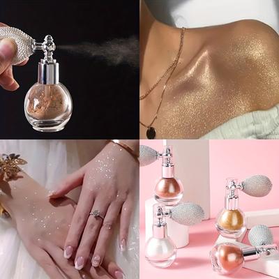 Polarized Diamond Shine Sparkling Glitter Body Highlighter Powder - Chameleon Fragrance for Bridal Makeup and Everyday Use For Music Festival