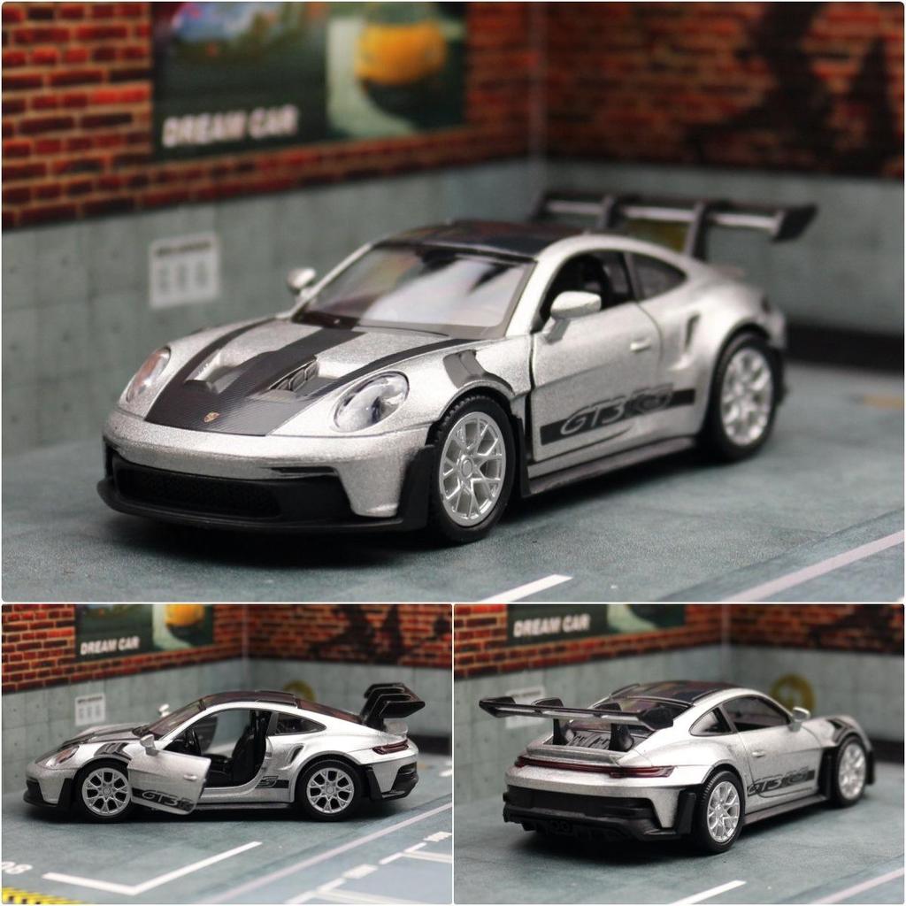 Porsche 911 GT3 RS Supercar Match Version 5 Inch Metal Car Simulation Diecast & Toy Vehicle RMZ City 1:36 Alloy Model Birthday Gifts