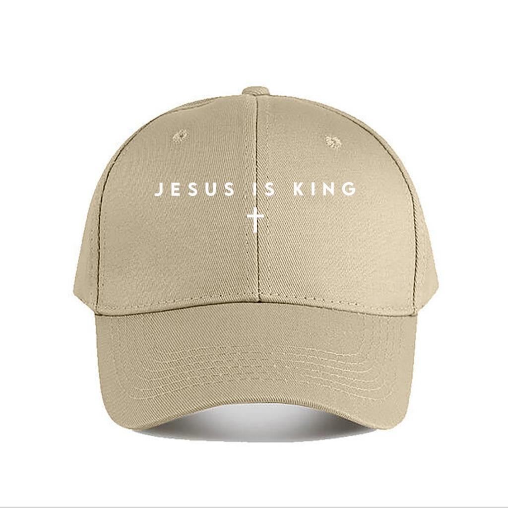Jesus Is King Cross Christian Baseball Cap Fashion Unisex Sunhat Womens Outdoor Sports