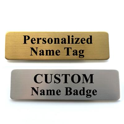 70*20MM Zakázková brožová spona Personalizovat Vyryjte svůj text Logo ID štítek pro firmu Ocel Kov Poštovní schránka Štítek Jmenovky