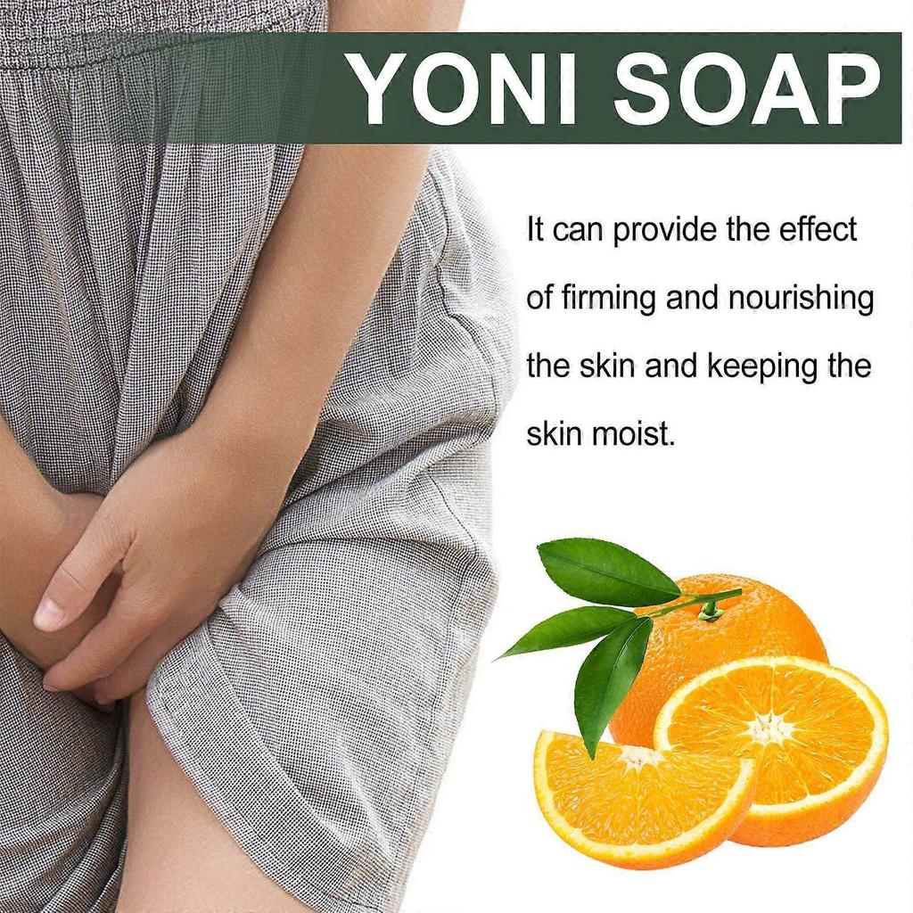 Natural Orange Scented Womens Bath Soap with Peach Extract, Rose Oil & Lauric Acid Moisturizing, Gentle Deep Clean (Bar)