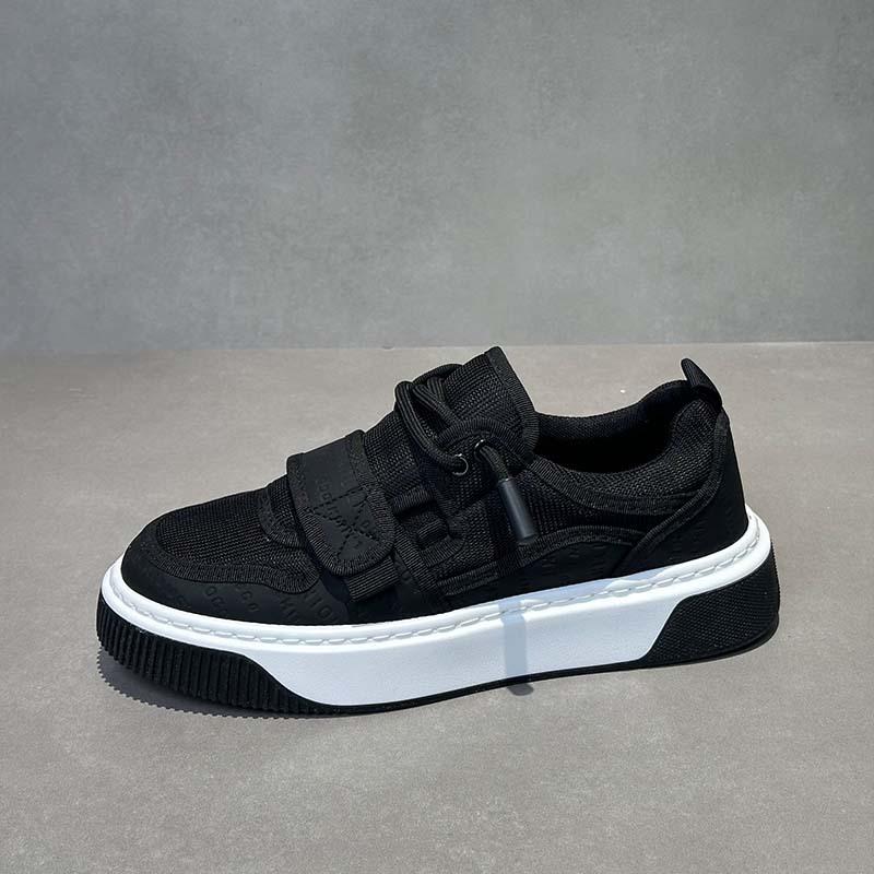 Velcro board shoes new comfortable breathable mesh soft sole casual bm