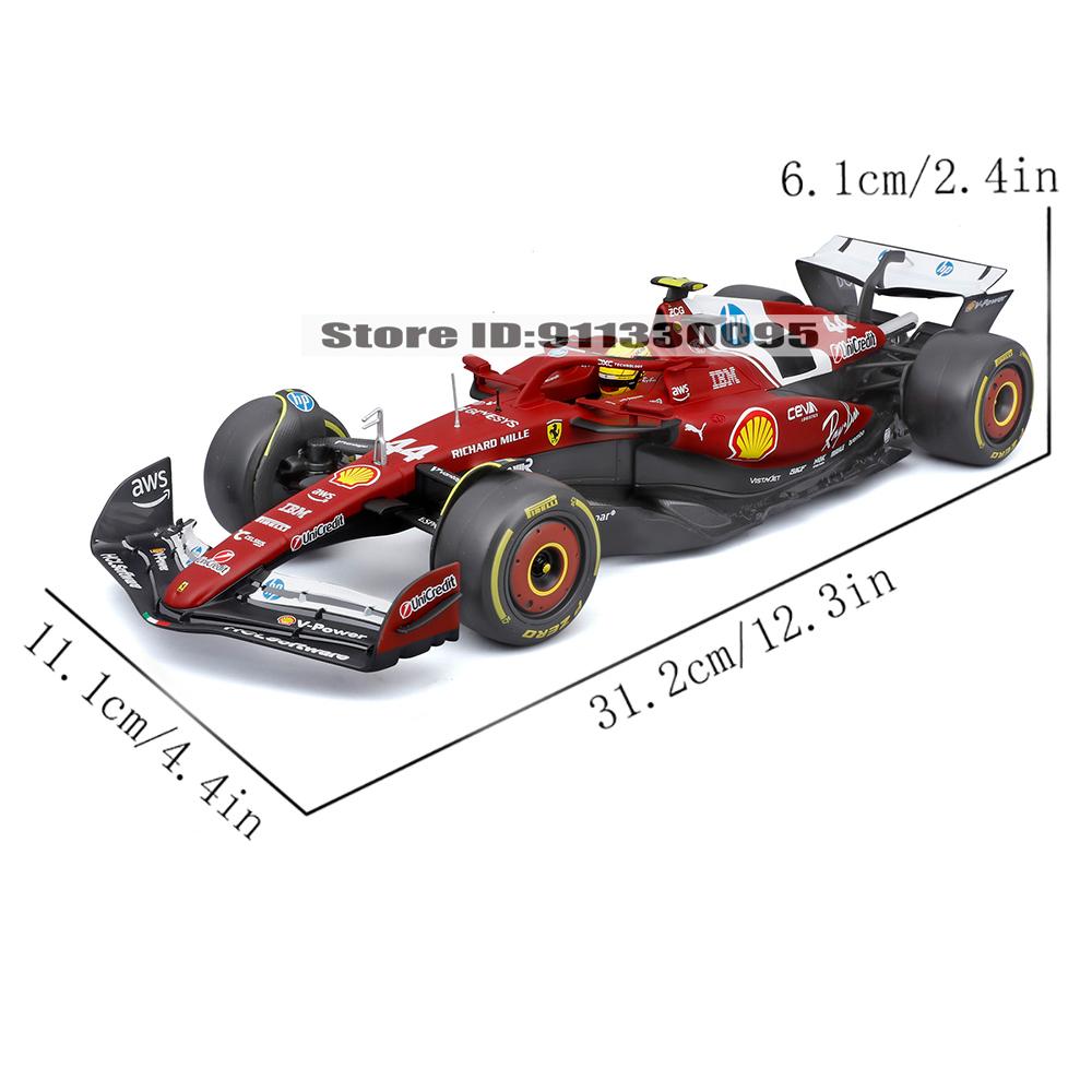 Bburago 1:18 2025 F1 Ferrari SF25 #16 Charles Leclerc #44 Lewis Hamilton Car Model Toy Die Cast Vehicles Collectible Model Car