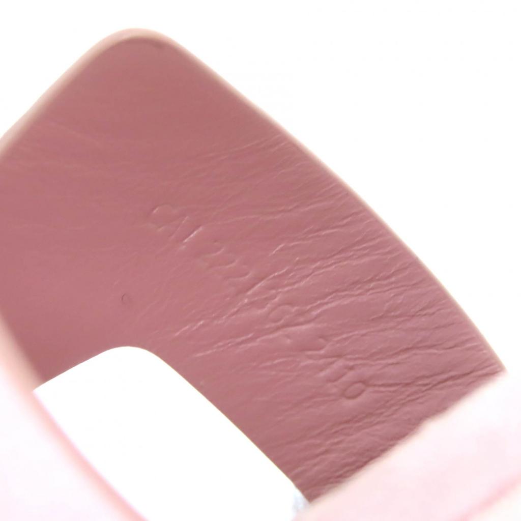 Excellent HERMES Sandals Espadrilles Elda Ankle Strap Suede Leather Pink 36 Used