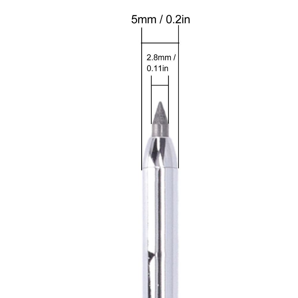 2.8mm Lead Heavy Duty Carpenter Pencil Built-in Sharpener Deep Hole Carpenter Pencil Woodworking