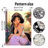 Disney Pearl Painting Jasmine Art Painting Wall Suitable for Home Office Decoration Handmade Gifts Elegant Pearl Decor