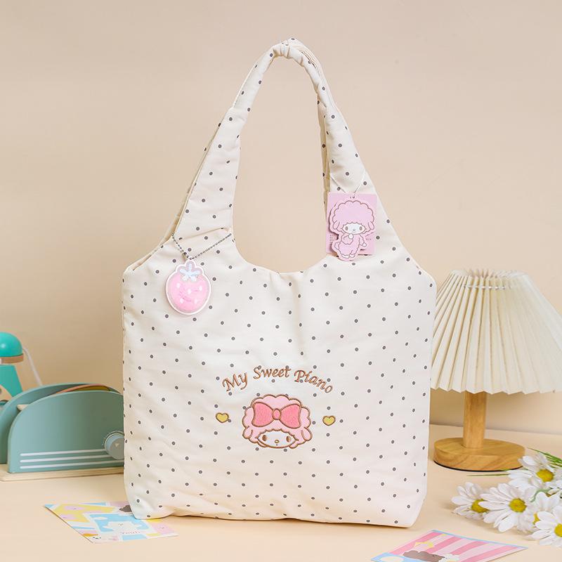 New Sanrio Polyester Shoulder Bag Regular Women's White 3443-1694