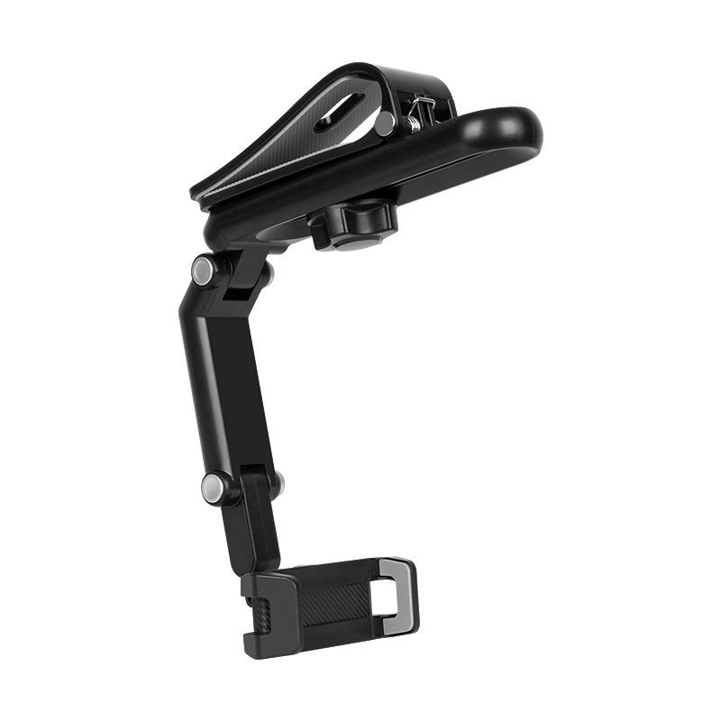 Car Phone Holder, Multifunctional 360 Degree Rotating Rearview Mirror, Seat Clip Holder, 4.0-6.1 Inch Mobile GPS Holder