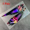 1 Pair JDM Anime Girl Motorcycle Waterproof Sticker for Motorcycle Helmet Fuel Tank Fairing Scooter Universal Vinyl Decals