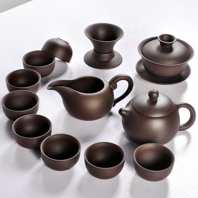 Heißer Verkauf Keramik Lila Ton Tee-Set Kung Fu Kanne Sieb Xishi Gaiwan Teekanne Serviertasse Teetasse Chinesisches Trinkgeschirr Hohe Qualität