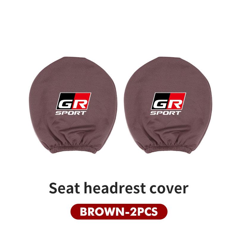 Car Headrest Cover Dustproof Cover Front Seat Head Rests Interior Accessories For Toyota GR Sport Gazoo Racing Yaris 86 Corolla