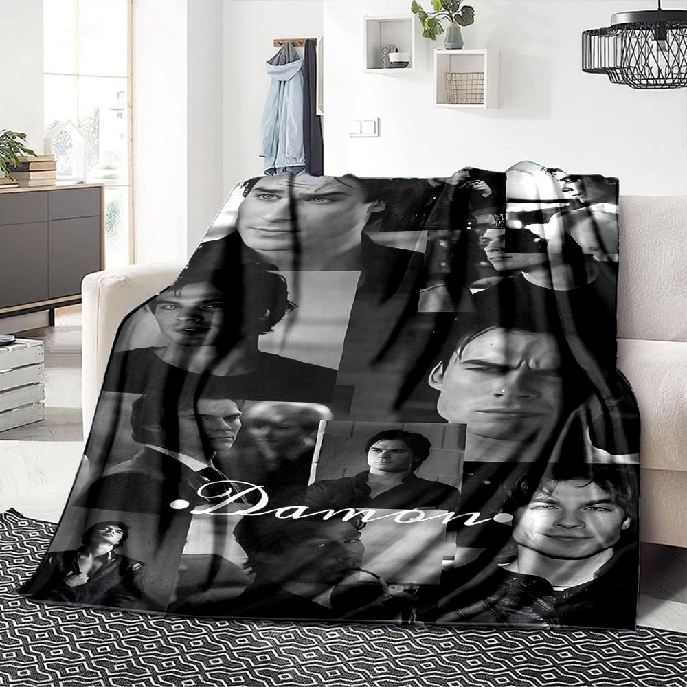 Damon'S Emotional Journey Blanket Soft Throw Blanket For Home Bedroom Bed Sofa Travel Office Solid Christmas Blanket