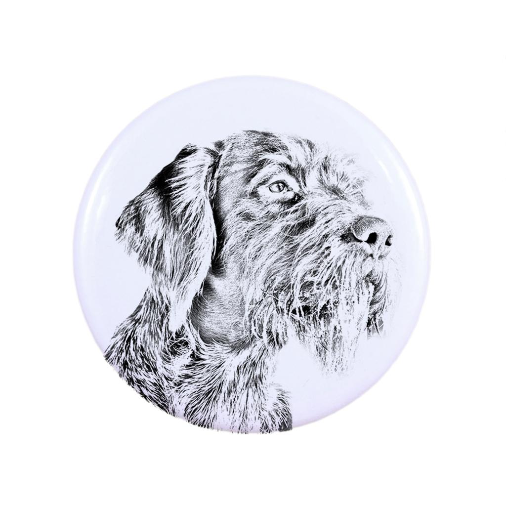 German Wirehaired Pointer – Magnet with a dog's pupil, exceptionally light – Design 01 | Art-Dog