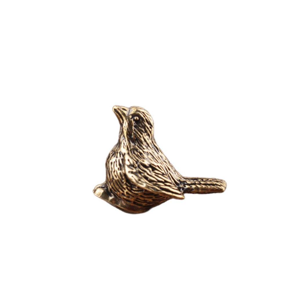 Brass Mahjong Ornaments: Creative Micro-Landscape Decorative Birds