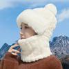 Warm Plush Knitted Hat for Women - Winter Ski Hat , Solid Color, Suitable for Autumn Winter Outdoor Use