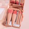 5 Stück Reiseformat Make-up Pinsel Set Mini Make-up Pinsel, Kleines Komplettes Funktions Kosmetikpinsel Set Mit Etui Und Spiegel Perfe