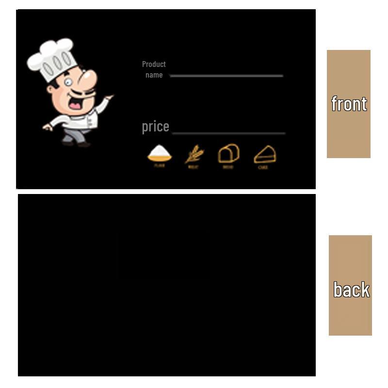 POP Display Stand Price Tag Cards for Bread & Cake