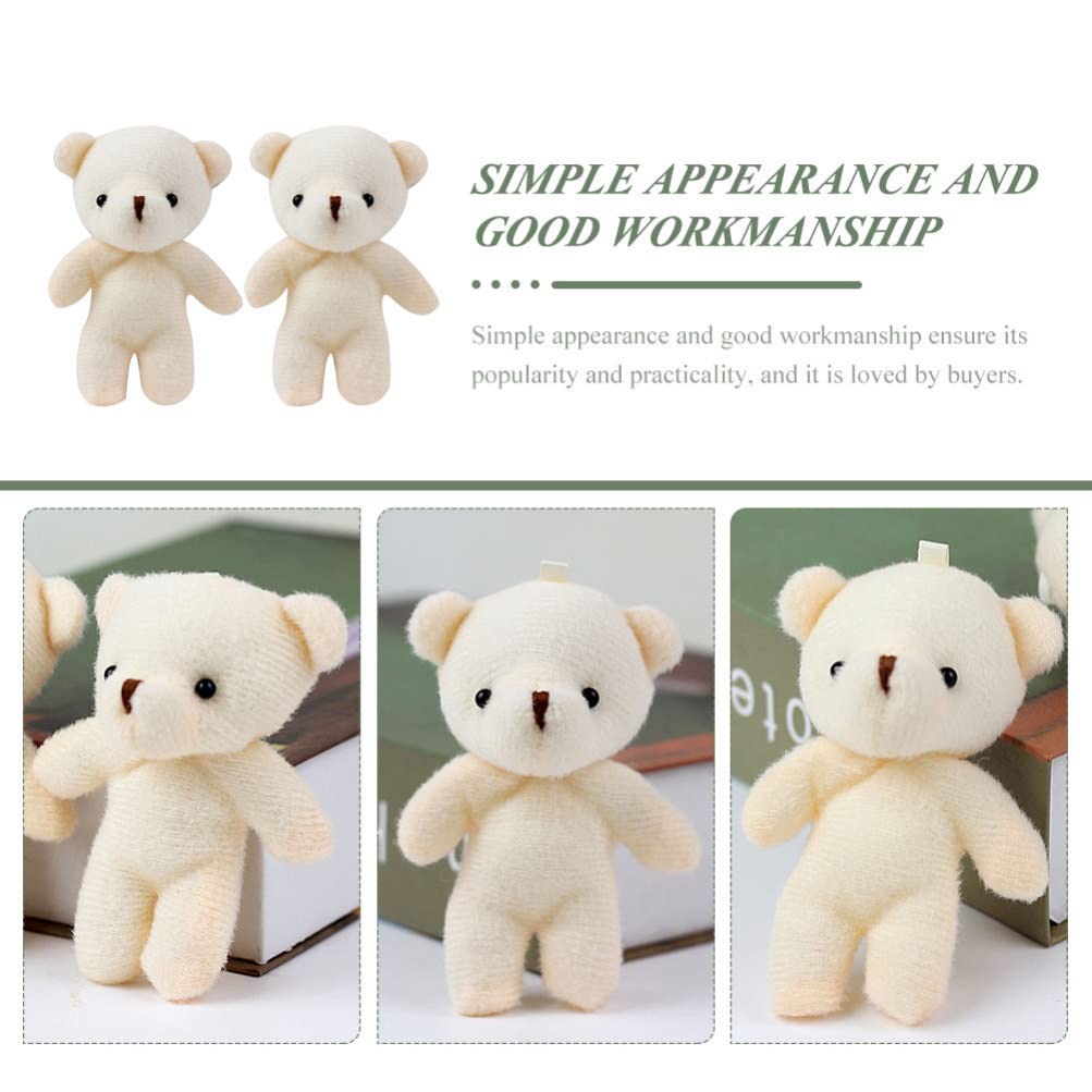 EXCEART 12 Mini Teddy Bears, Small Bears, Bouquet Ornaments, Mini Dolls, Perfect for Graduations, Valentine's Day, Birthdays, Weddings, Plush Toys,