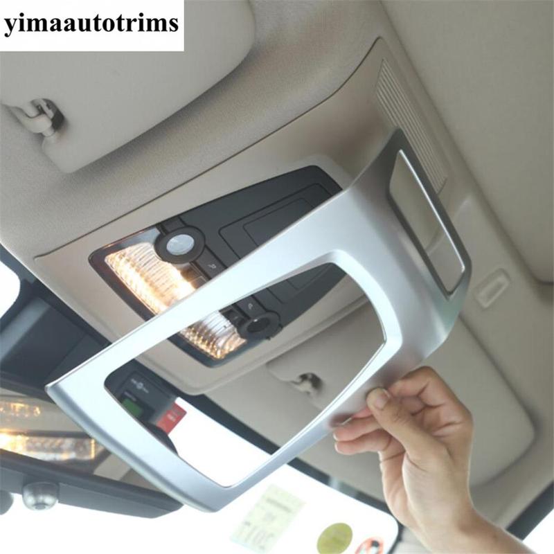 Roof Reading Lights Lamps Frame Cover Trim Carbon Fiber / Matte Accessories For BMW X3 F25 X4 F26 / 5 Series F10 F18 2012 - 2017