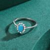 Classic Crown Female Ring Pure 925 Sterling Silver Natural Turquoise Elegant Fashion Rings for Women Christmas Jewelry