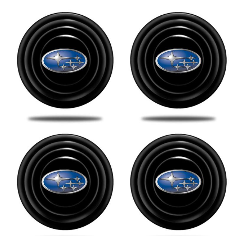 Car Silicone Door Shock Stickers Absorber Soundproof Buffer Pier for Subaru Impreza Forester Tribeca XV BRZ car styling auto VV777