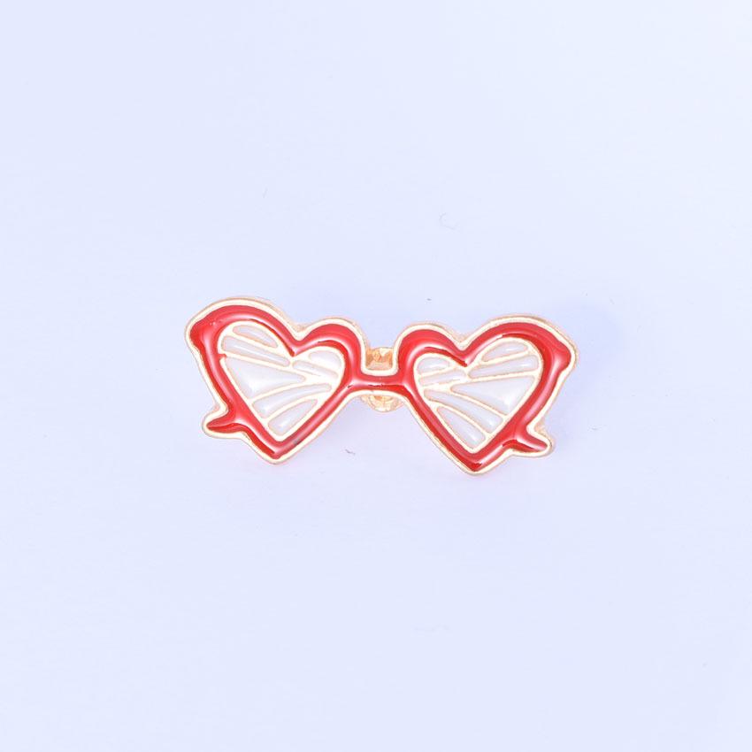 Creative Cartoon Brooch Set: Cactus, Glasses, Pear, Cat Whiskers