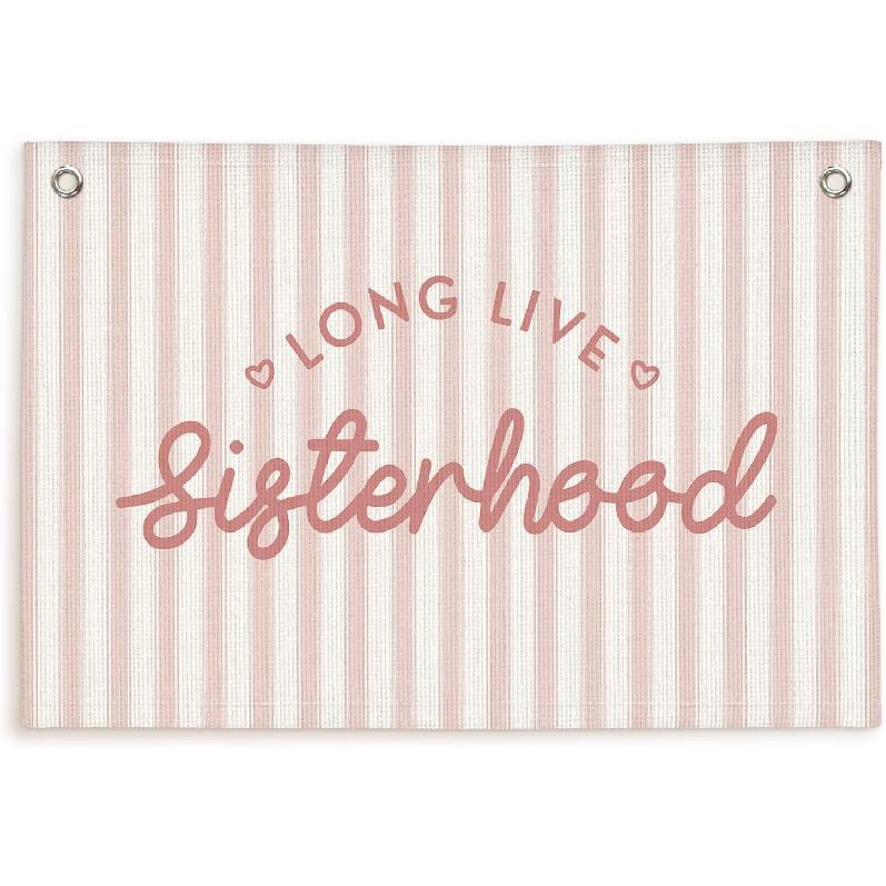 Lacama Long Live Boyhood Linen Banner,Vintage Boy Room Toddler Decor,Boy Bedroom Wall Hanging Banner Pennant Flag Decor for Nursery Playroom,12.4x14