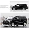 1:18 Metal Diecast Alphard Prado Cars Model Toys MPV Rubber Tires with Light Sound Vehicles Toy for Children Birthday Presents
