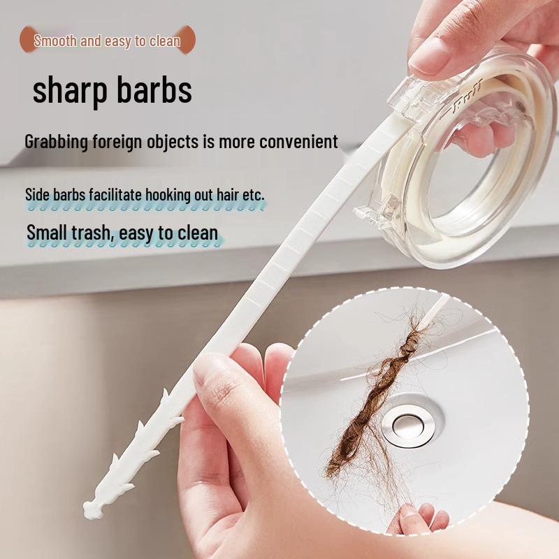 Novinka Kanalizační čisticí tyč: Kartáč proti ucpávání pro čištění umyvadla a potrubí