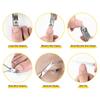 12PCS Manicure Set with Case Professional Pedicure Set Nail Clipper Stainless Steel Salon Grooming