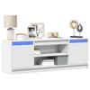 VidaXL TV Stand with LED White 139.5x34x50 Cm Engineered Wood 852194