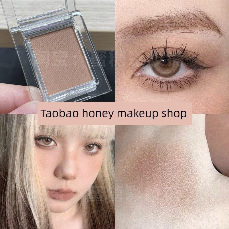 Eyeliner in One Convenient Package! Single-Color Eyeliner Powder in Gray-Brown, Long-Lasting Color, Smudge-Proof, Water-Soluble, Matte and Natural