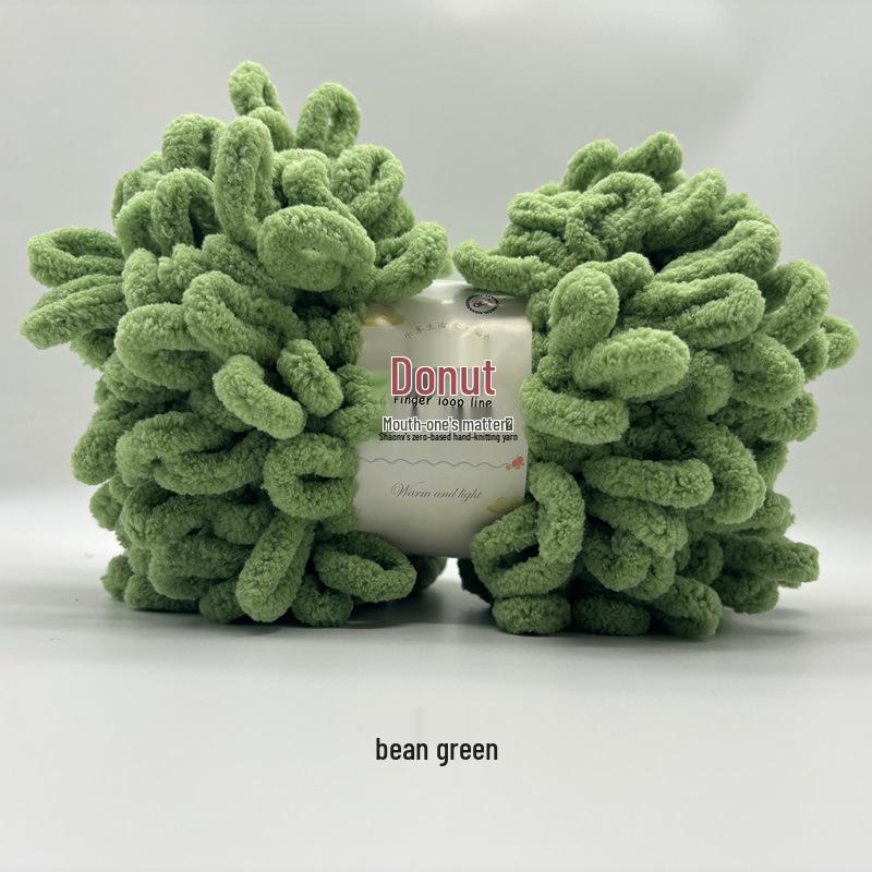 Finger Yarn Donut DIY Knitted Pillow/Blanket - Medium Thick