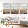 Paris Panorama Landscape Canvas Painting Eiffel Tower Posters and Prints Modern Wall Art Picture for Living Room Home Decor