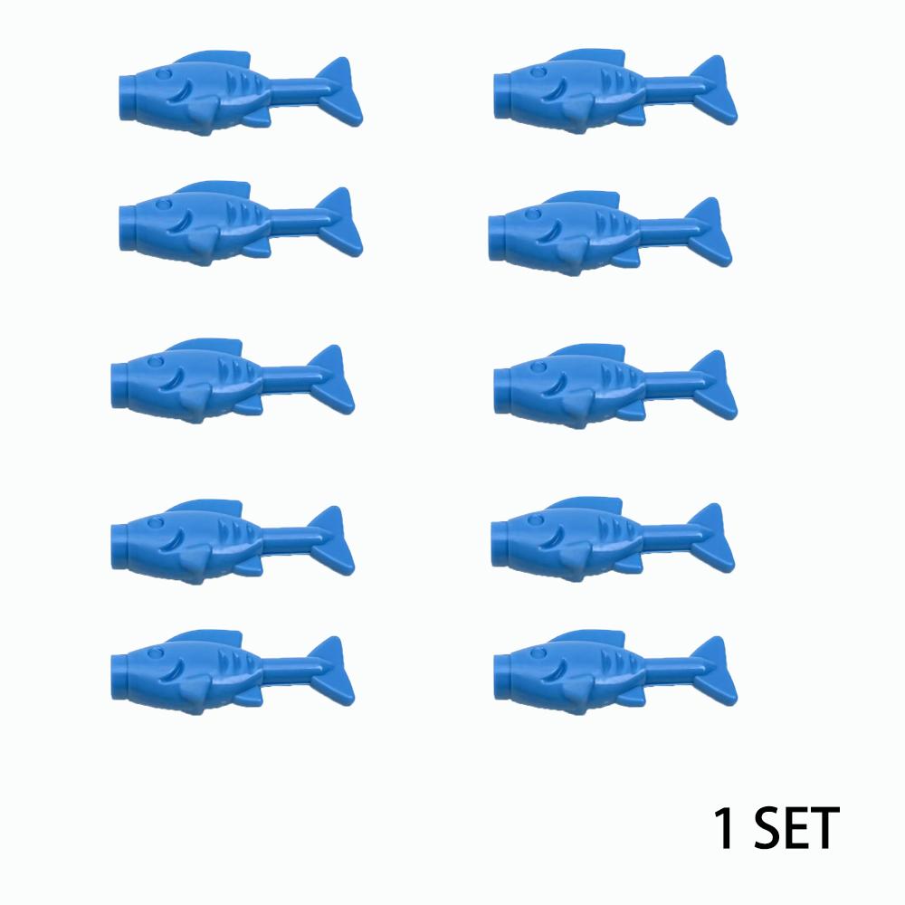 MOC Toys Sea Animals World Building Blocks Sets Dolphin Shark Devil Fish shell Seaweed Lobster Crab Coral Shell Gifts