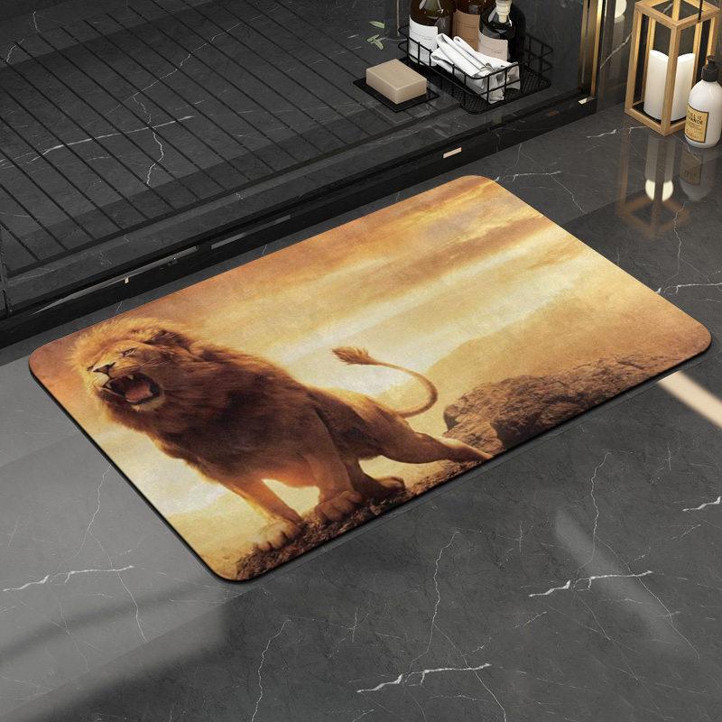 Animal Carpet Floor Mat Household Bedroom Kitchen Non-slip Mat Entry Door Rub Mat Door Mat