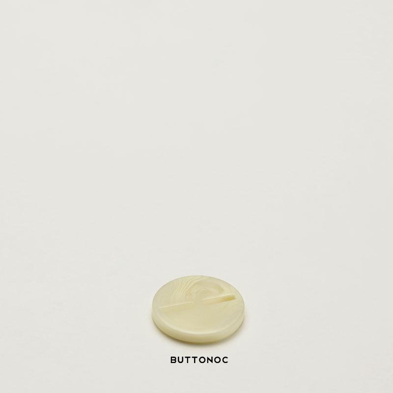 5pcs Two-hole long-eyed buttons, beige sticks, autumn and winter clothing, resin buttons, double-sided nylon coat clothing buckles