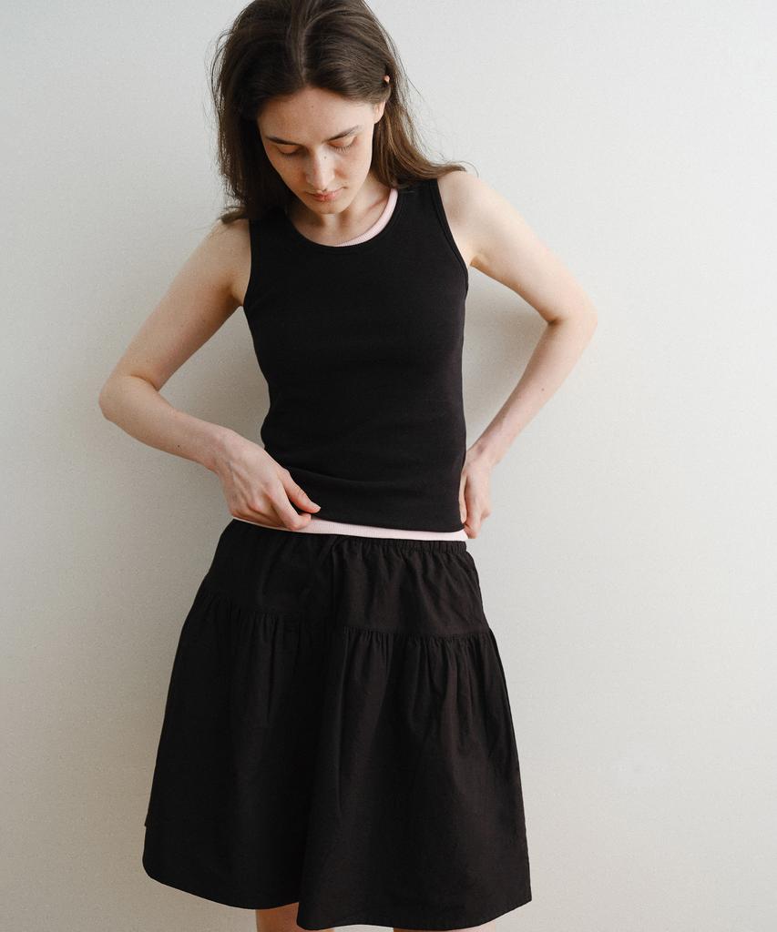 D Noah Mare Flare Skirt (Black)