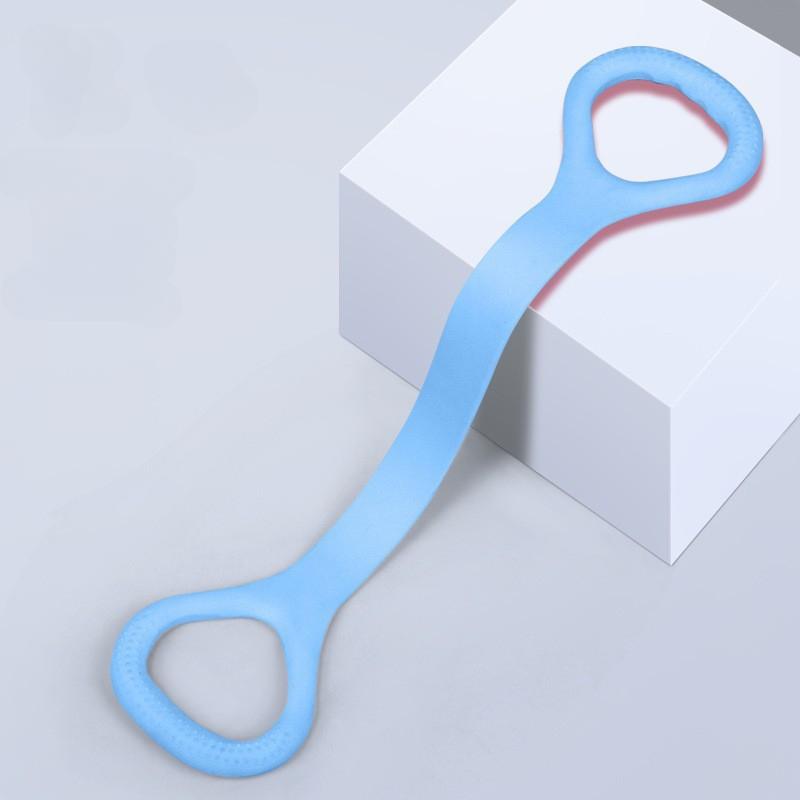 

ЭспандерТренировка плеч с открытой спинойПохудение на спинеПояс для йогиРастяжка йоги небесно-голубой