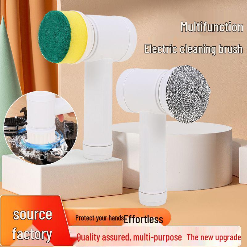 Electric Multi-Functional Handheld Cleaning Brush for Kitchen, Bathroom, Toilet, and Tiles