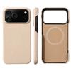 for Magsafe Case for iPhone 17 Air 15 16 Pro Max 17Pro Lychee Natural Cowhide Leather Magnetic Protector  Phone Back Cover