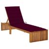 Day and Night - Day and Night Lounger with Solid Acacia Wood Cushion