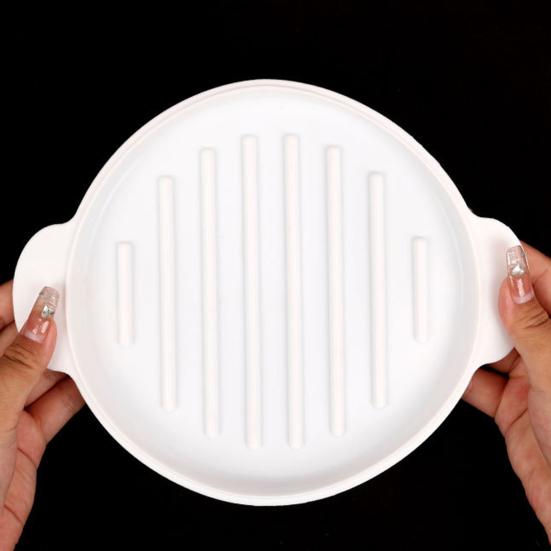 Bun Maker Machine Cake Plate Bun Mold with Transparent Lid Easy Bun Making Tool Ergonomic Design Baking Tray