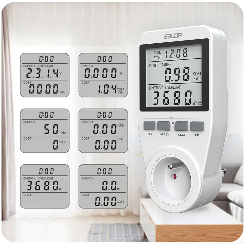 Baldr Bd-990 Single-Phase Wattmeter White