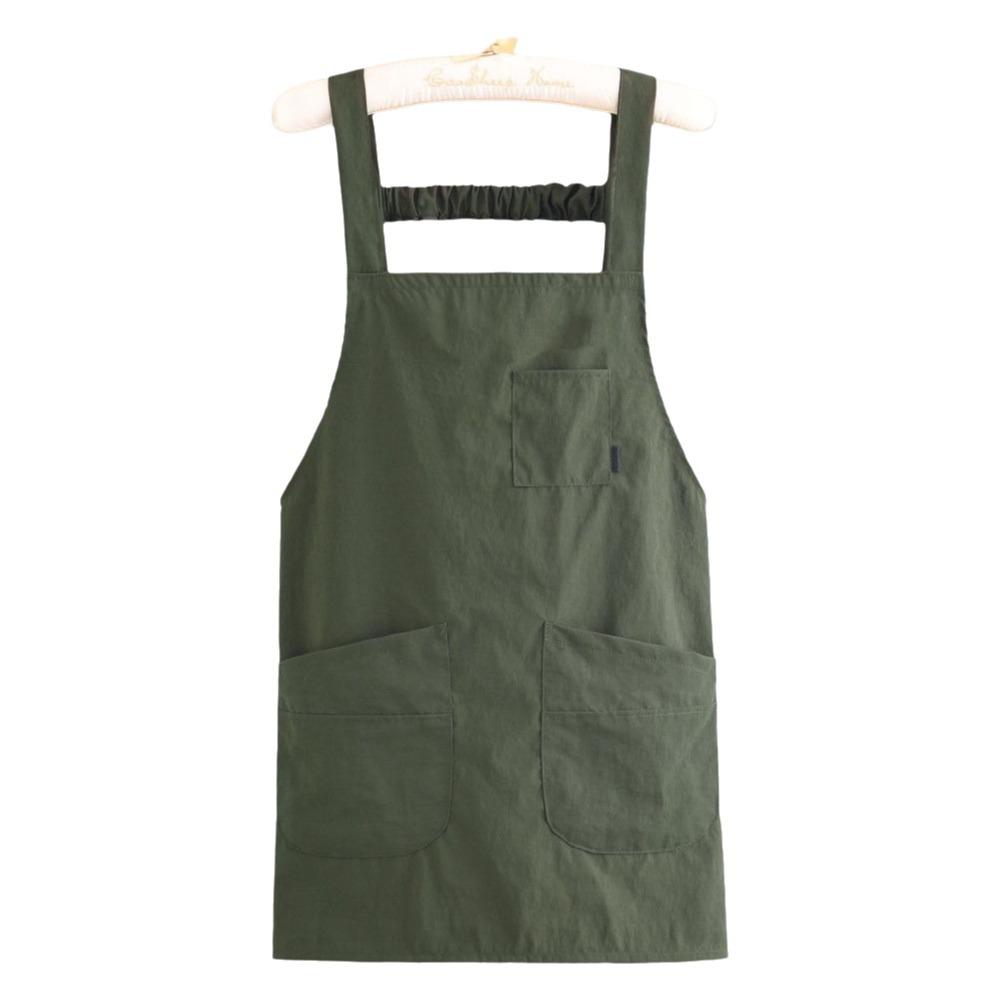Breathable Cooking Apron Oil-Proof Catering Apron Simple Sleeveless Apron Baking
